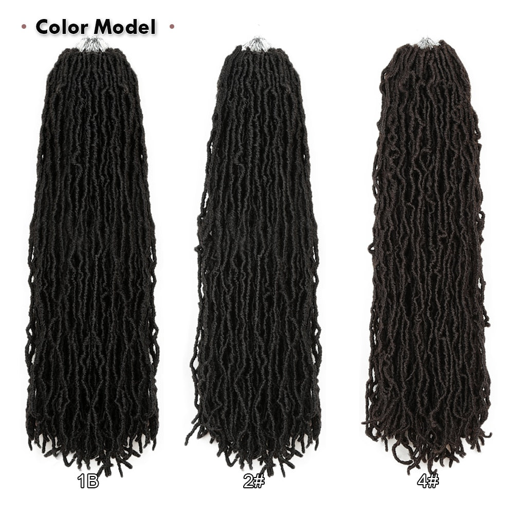 Long Nu locs braids Crochet Hair Synthetic Braiding Hair Extension