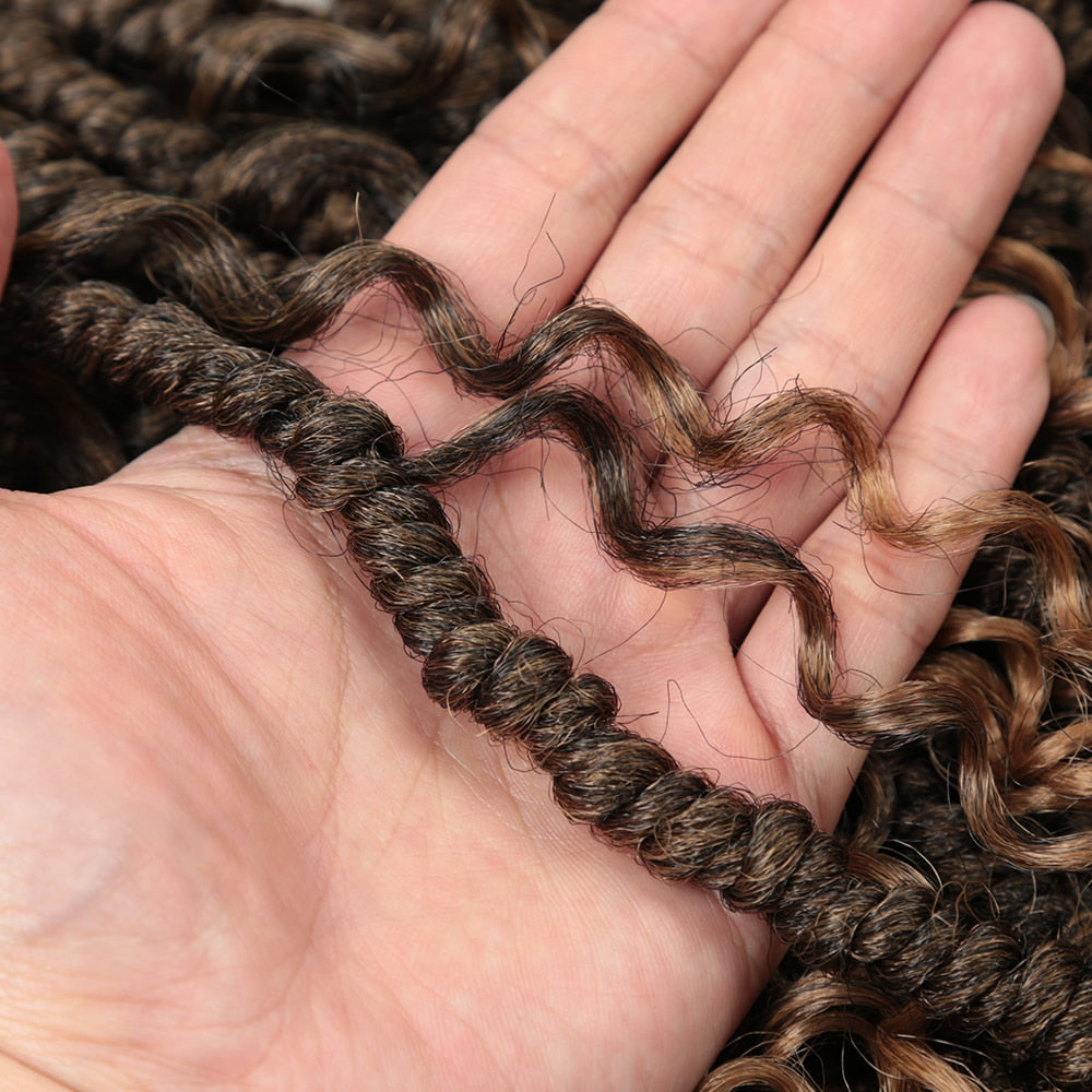 Short Curly Passion Braids Crochet Braids Synthetic Braiding Hair Extension