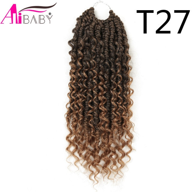 Short Curly Passion Braids Crochet Braids Synthetic Braiding Hair Extension