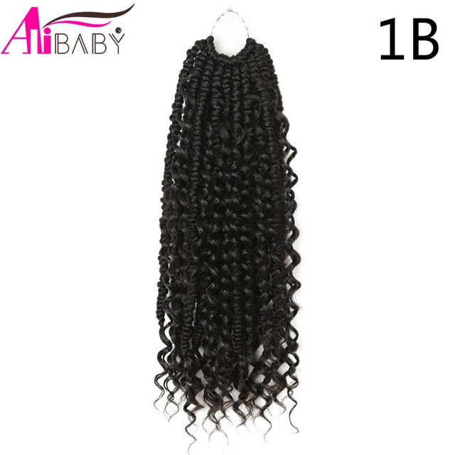 Short Curly Passion Braids Crochet Braids Synthetic Braiding Hair Extension
