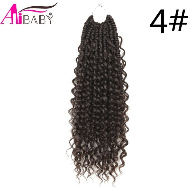 Short Curly Passion Braids Crochet Braids Synthetic Braiding Hair Extension