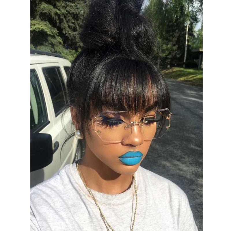 Brazilian Human Hair Bangs Clip In