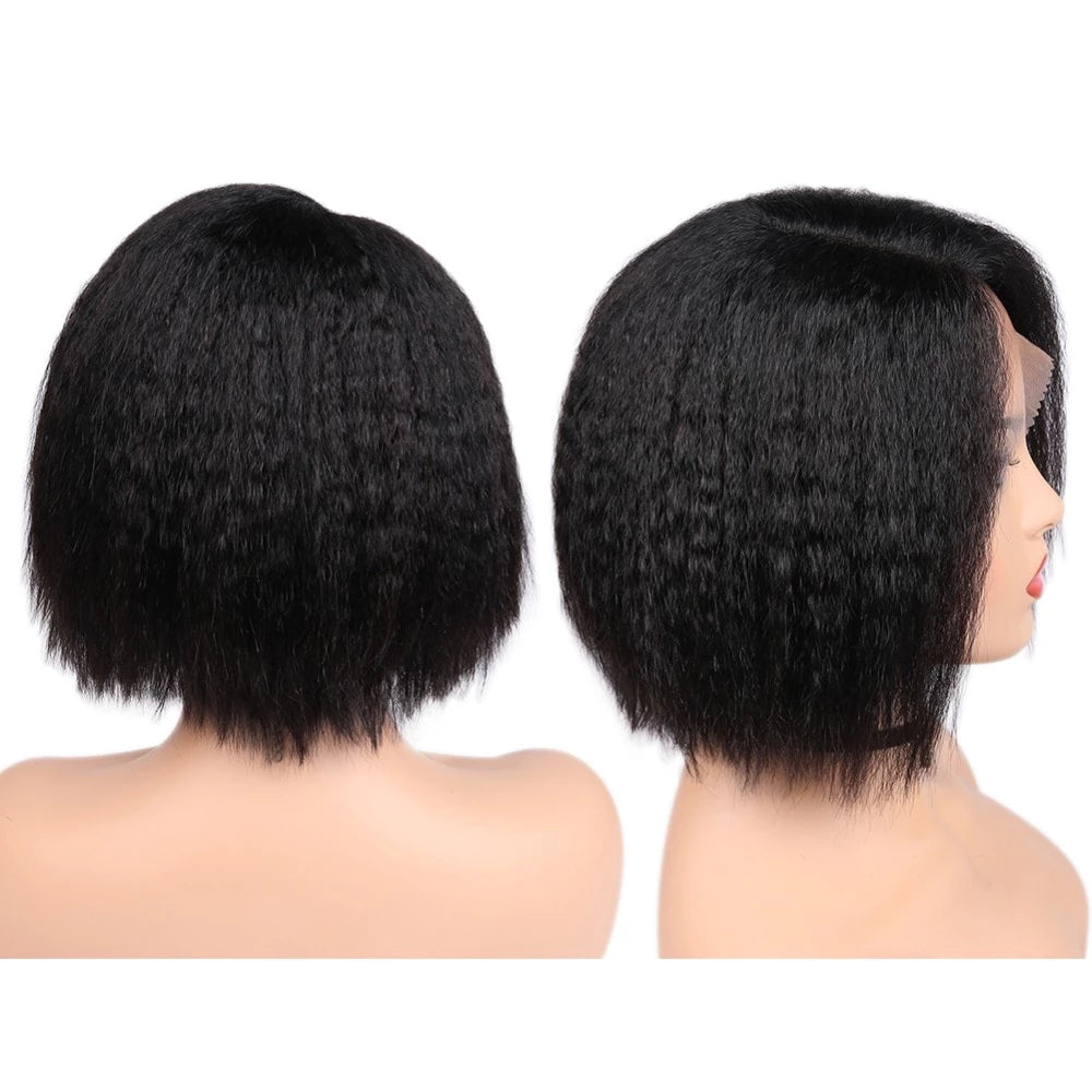 Brazillian Yaki Straight Human Hair wig