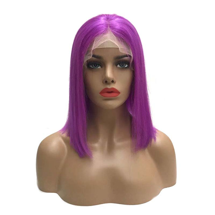 cheap purple wig bob
