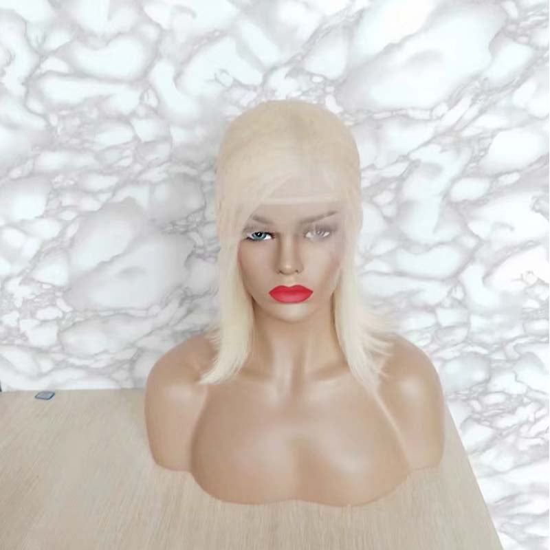 Quality Blonde lace frontal bob Wig Human Hair High Density Surprisehair