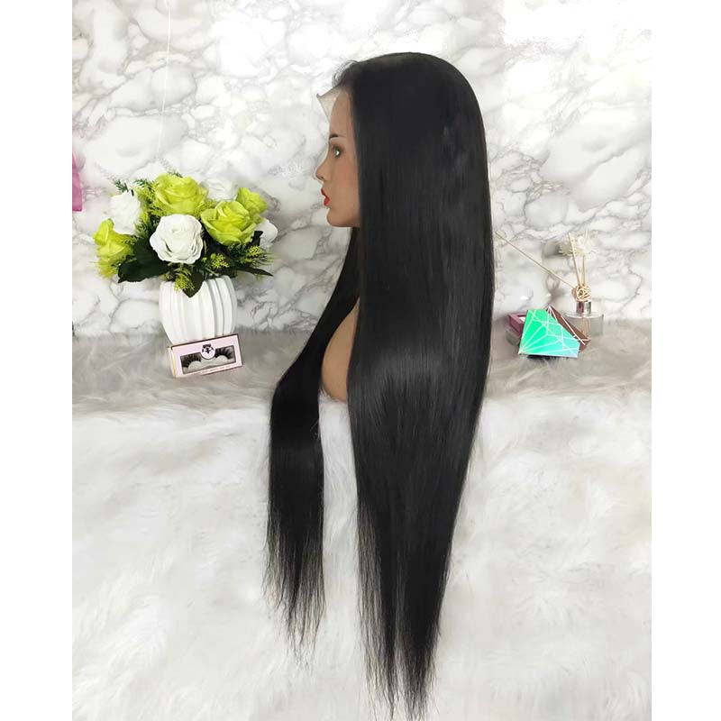 Long Straight Human Hair Lace Wig with Baby Hair Online Surprisehair