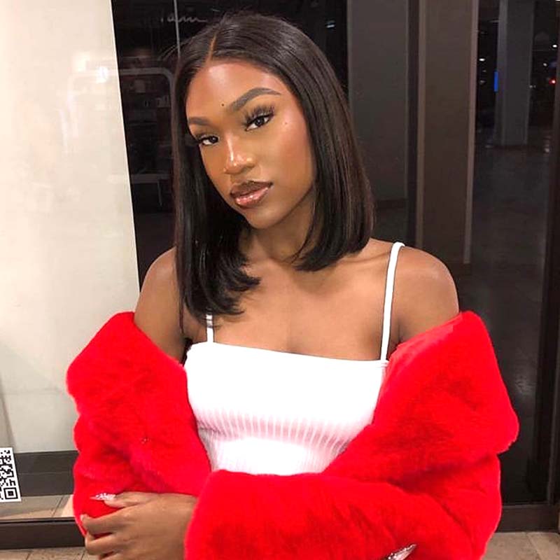 transparent lace wig bob for black women
