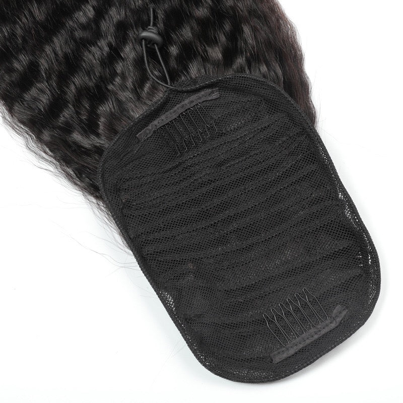 yaki ponytail human hair