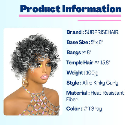 Short Loose Wave Hair Topper with Bangs for Black Women Topper Wig 360°3D Cover