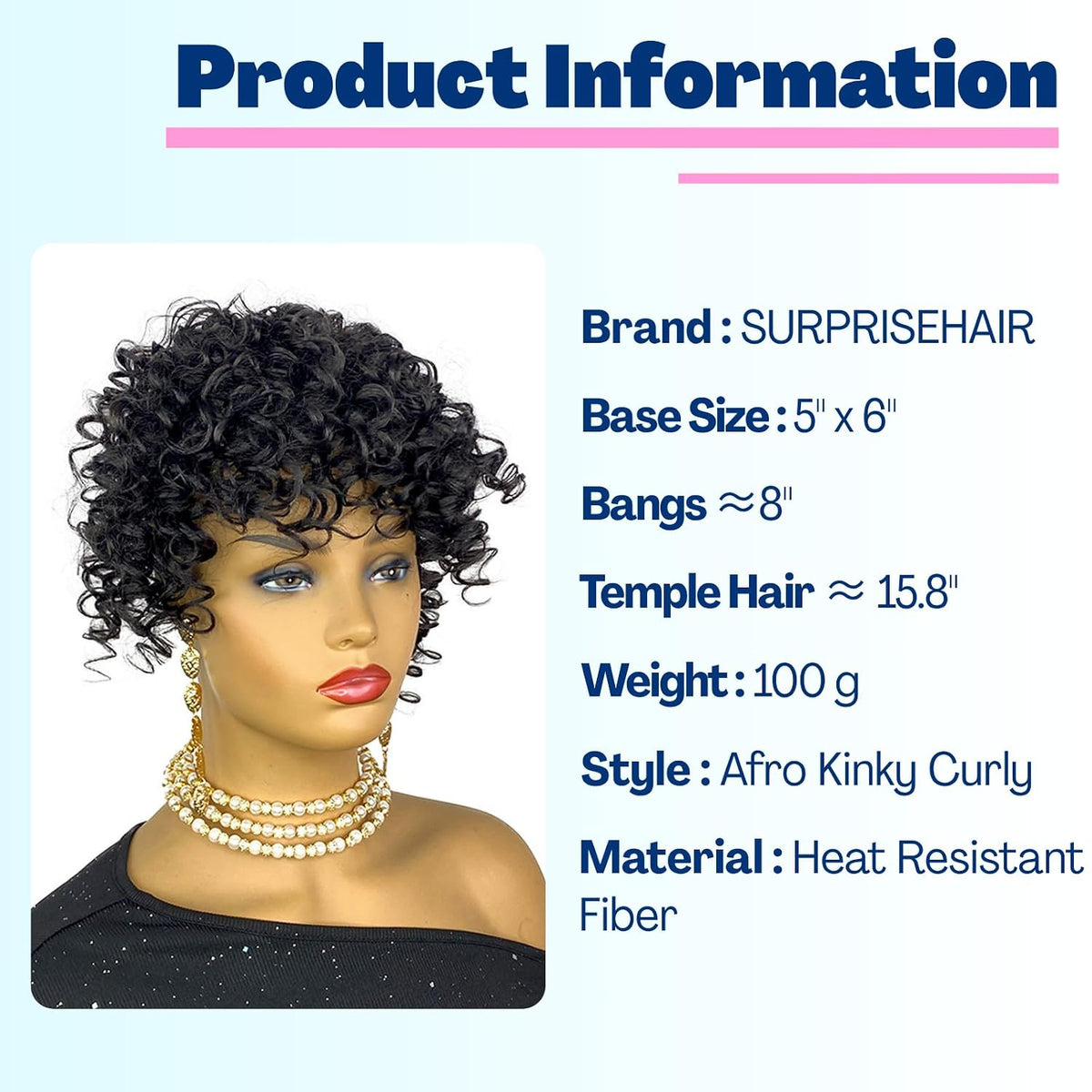 Short Loose Wave Hair Topper with Bangs for Black Women Topper Wig 360°3D Cover