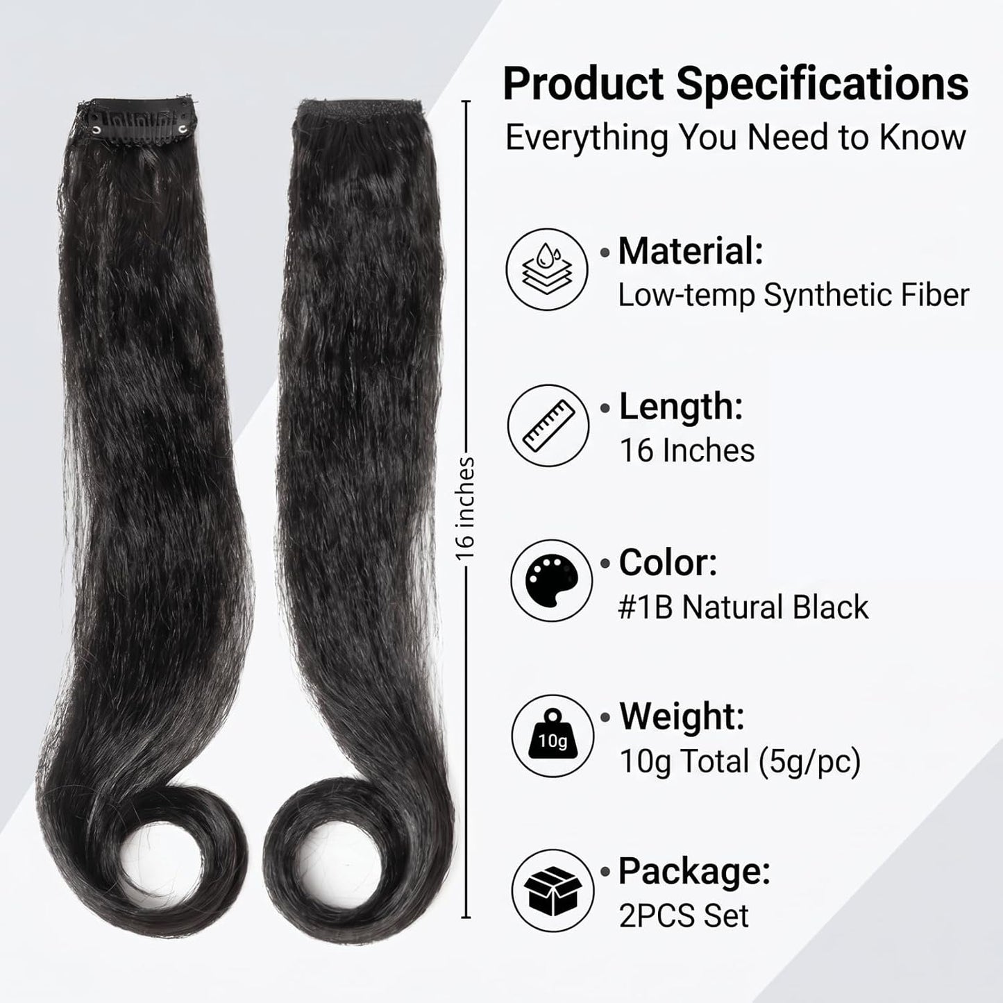 curly hair bangs 2pc  for Black Women