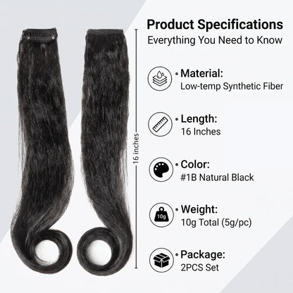curly hair bangs 2pc  for Black Women