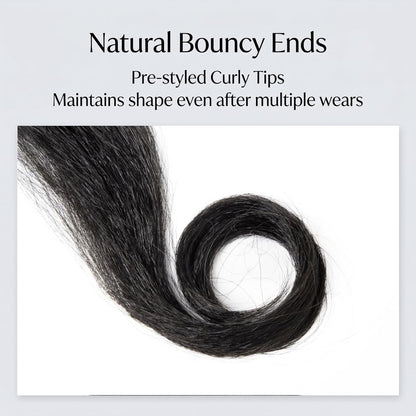 Long Yaki Side Bangs Clip in 2pcs Set Kinky Straight Fringe for Black Women