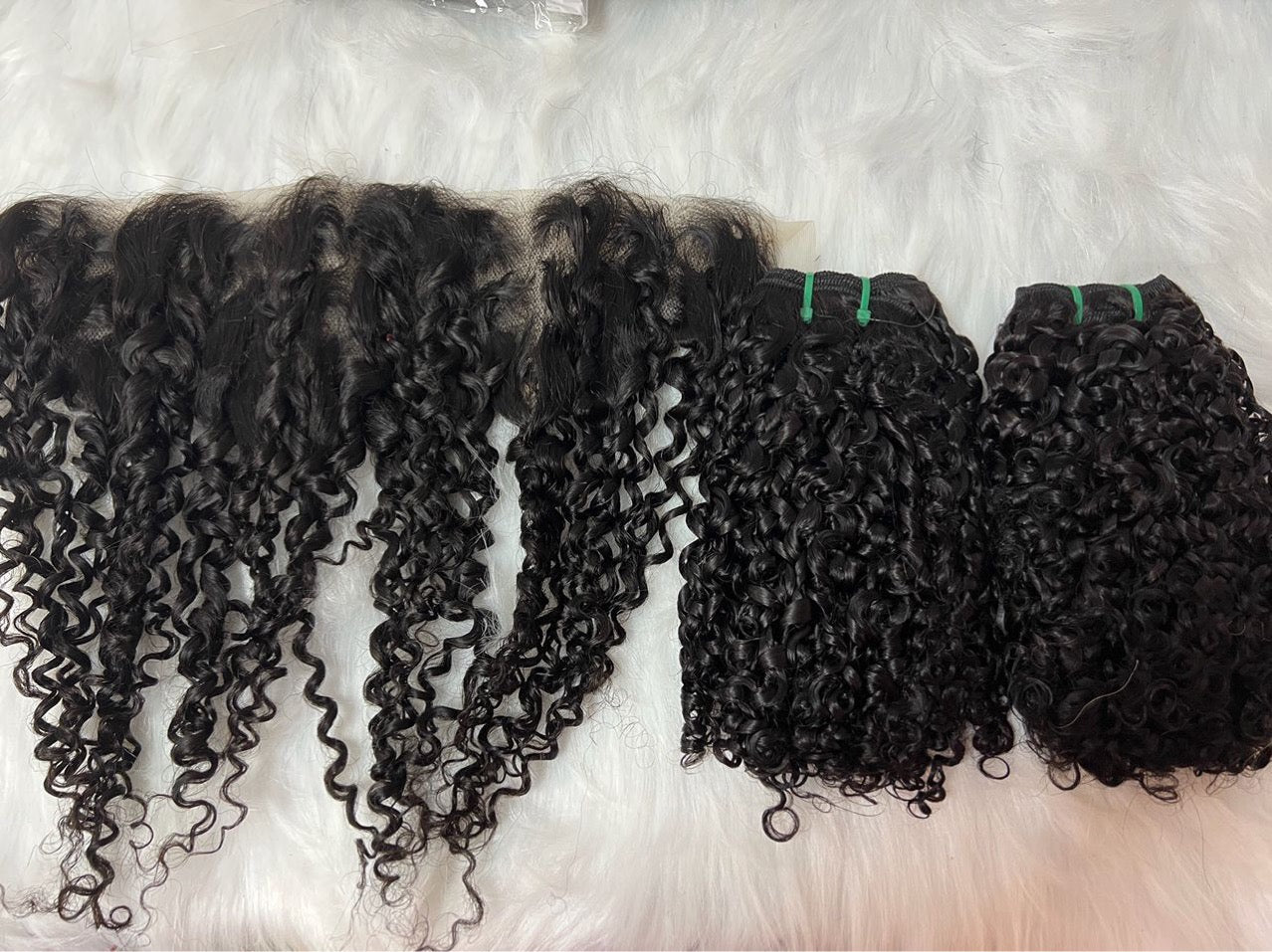 Black Super Double Draw Pixie Curl Virgin Human Hair Bundle for Black Women