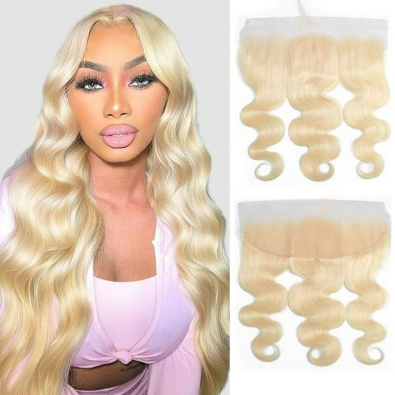 Blonde HD Lace Frontal Body Wave 13x4 Ear to Ear Human Hair 613 color