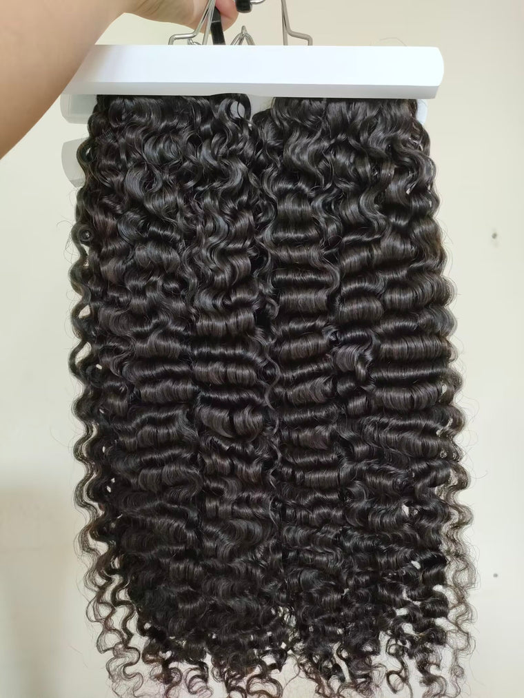 Burmese Curl  Hair Bundle Double Draw Hair Curl 2pc for Black Women