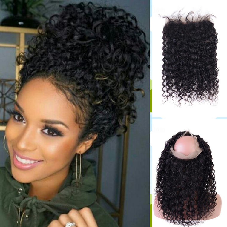 Cheveux brésiliens Lace Closure lisse 4x4 partie centrale pour afro-américain