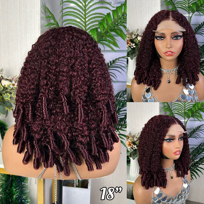 Pixie Curl Afro Glueless Lace Wig 5x5 Human Hair 210%Density for African American