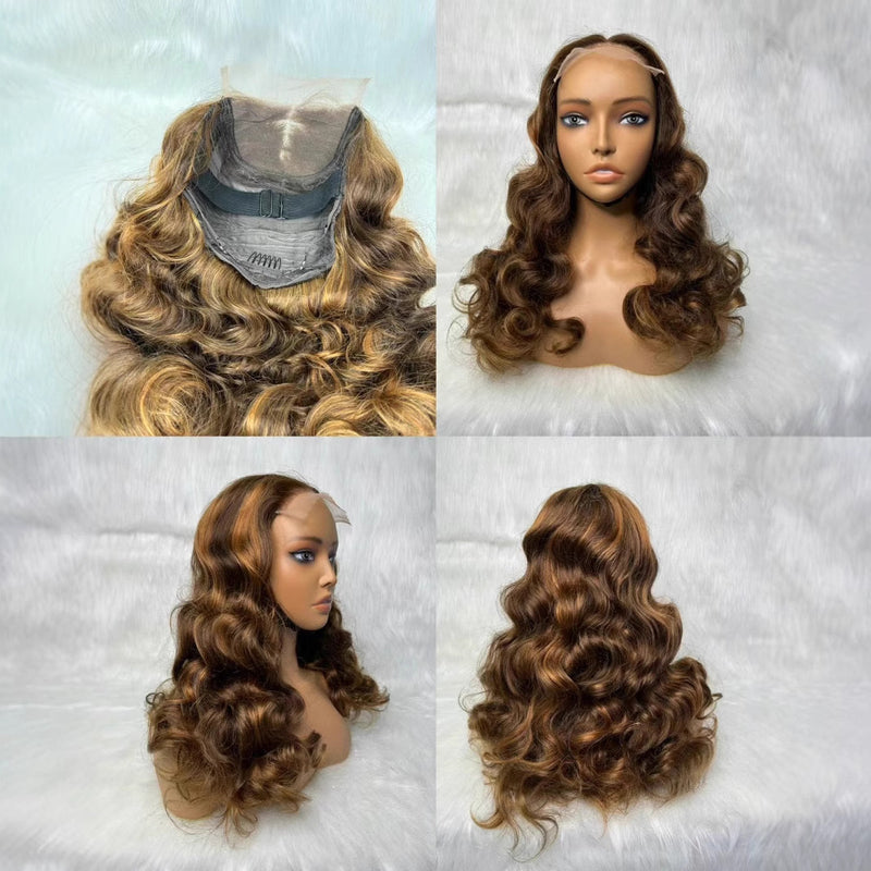 5X5 Lace Wig Loose Wave Wig Double Draw 22inch 300% Density for Black Women