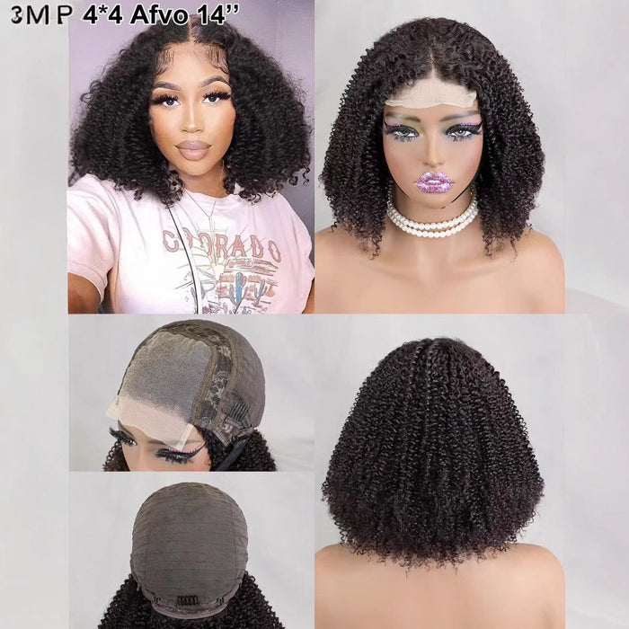 613 Blonde Pixie Cut Wig Wave Short Lace Wig Cheveux Humains pour Femmes Noires