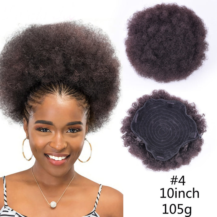 #4 color 10inch large afro puff drawstring ponytail for black women