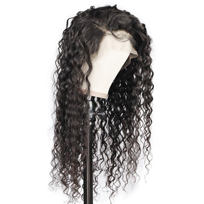 5x5 Lace Closure Wig Water Wave Human Hair 150% Density for Black Women
