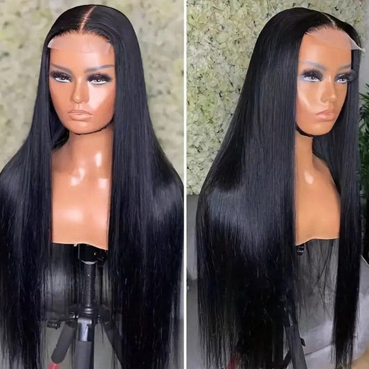 5x5 Lace Closure Wig Human Hair Straight 150% Density for Black Women