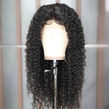 4x4 Lace Closure Wig Curly Human Hair 150% Density for Black Women