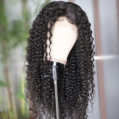 4x4 Lace Closure Wig Curly Human Hair 150% Density for Black Women