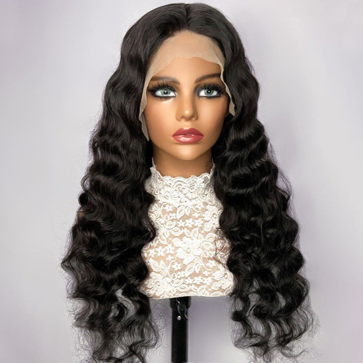4x4 Lace Closure Wig Loose Deep Wave Human Hair 150% Density for Black Women