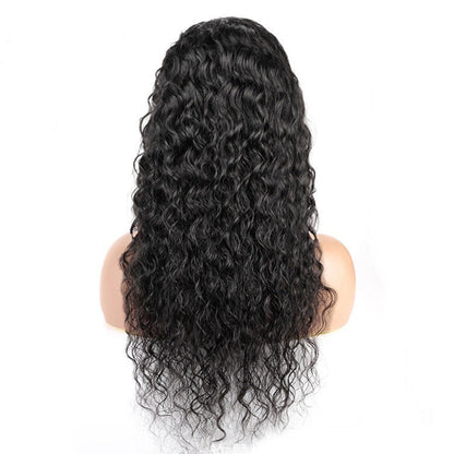 4x4 Lace Closure Wig Water Wave Human Hair 150% Density for Black Women