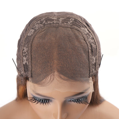 Highlight 4x4 Lace Closure Wig Straight Human Hair for Black Women