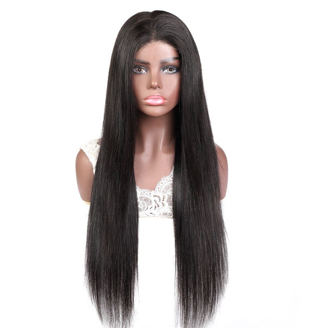 Glueless 4x4 Lace Closure Wig Straight Human Hair 150% Density for Black Women