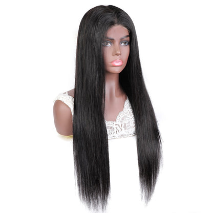 Glueless 4x4 Lace Closure Wig Straight Human Hair 150% Density for Black Women