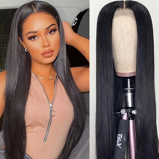 6x6 Lace Closure Wig Human Hair Straight 150% Density for Black Women