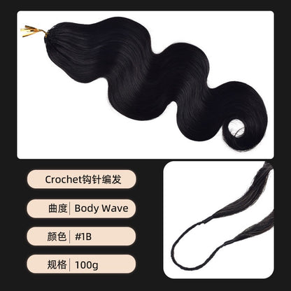 human crochet hair extension Pre-Separated Crochet Hair Reusable Micro Twists