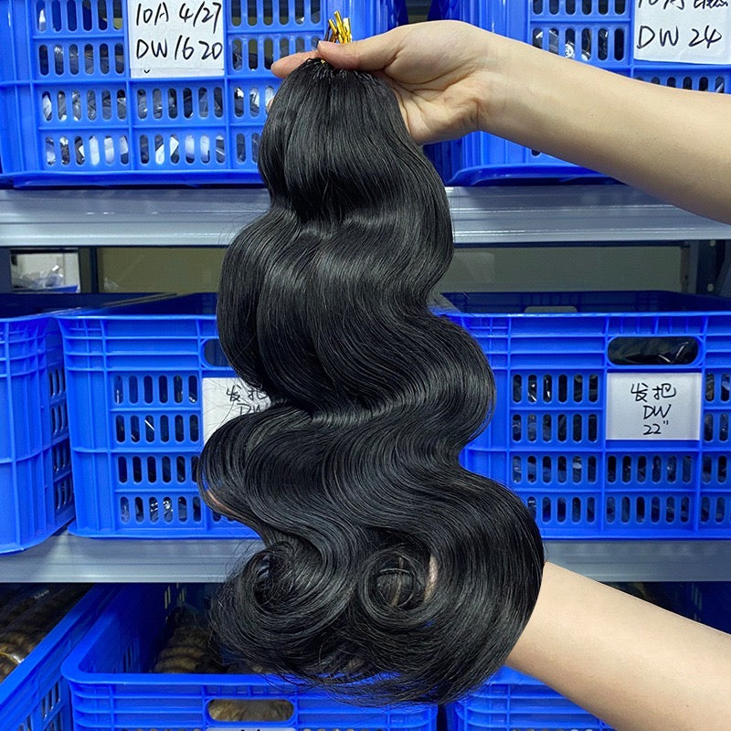 crochet human hair extension Pre-Separated Crochet Hair Reusable Micro Twists