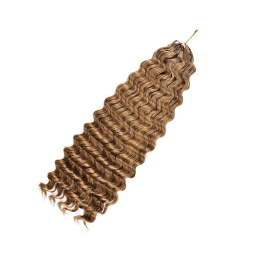 crochet human hair deep wave Brown color Pre-Separated Crochet Hair