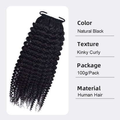 Human crochet hair extension Pre-Separated Crochet Hair Reusable Micro Twists