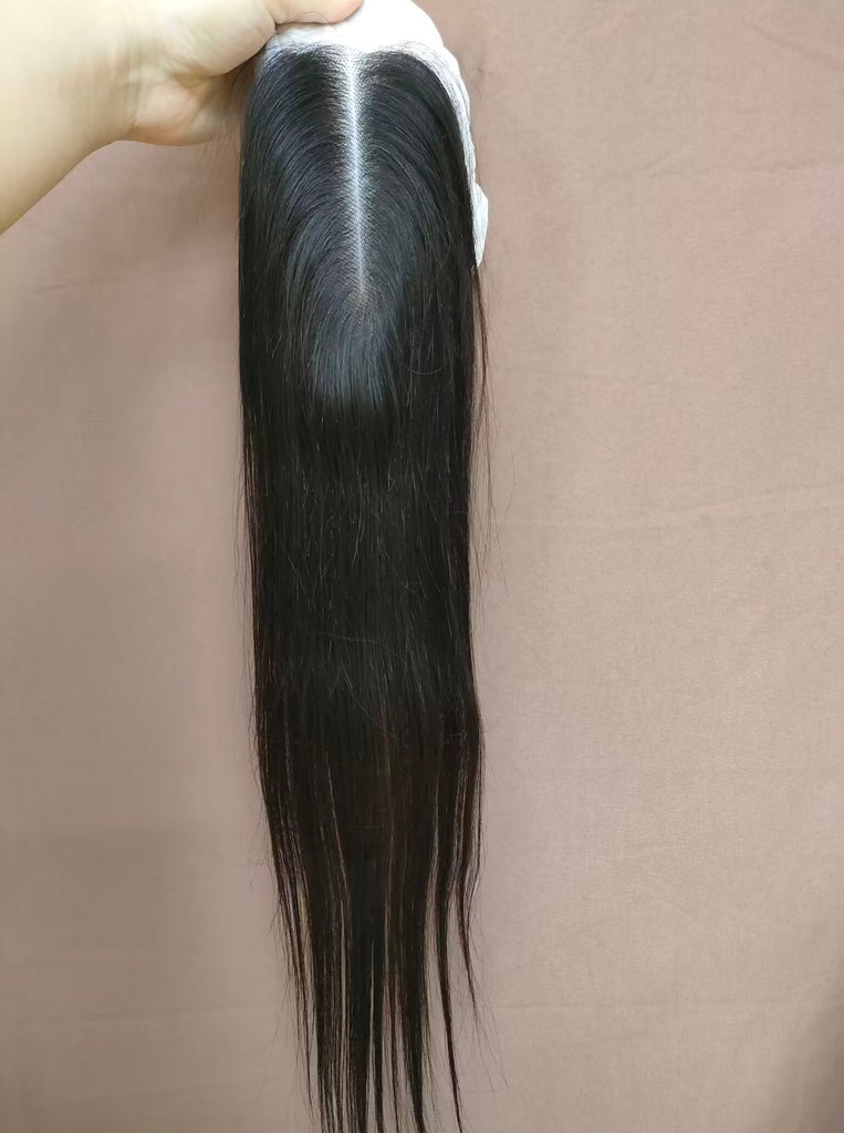 Cheveux brésiliens Lace Closure lisse 4x4 partie centrale pour afro-américain