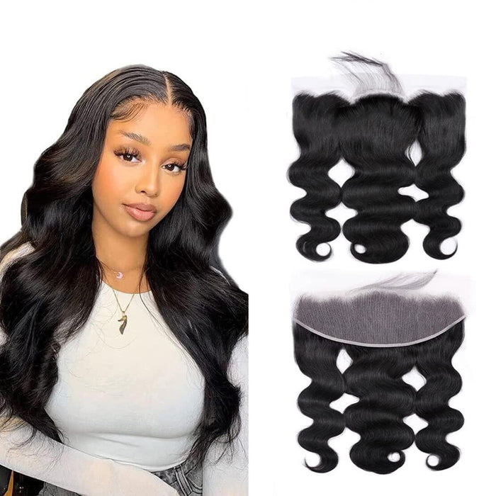 Surprisehair HD Lace Frontal 13x4 Body Wave Transparent Lace Frontal Human Hair