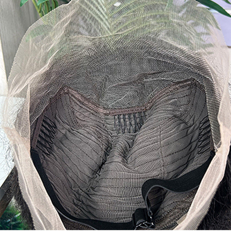 360 Full Lace Wig Afro Kinky Curl High Puff Bun Human Hair Wigs