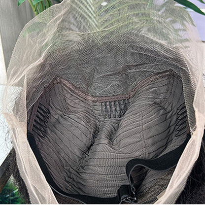 360 Full Lace Wig Afro Kinky Curl High Puff Bun Human Hair Wigs