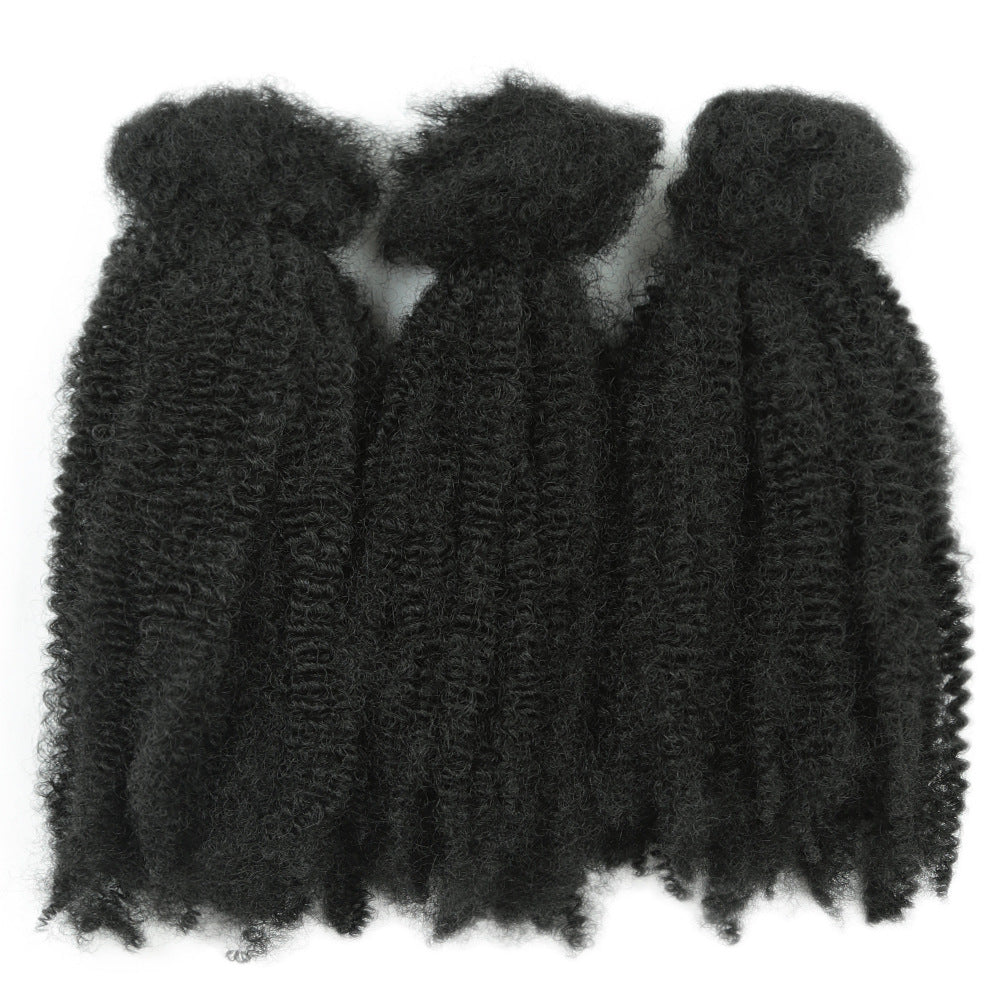 Promotion-Syntheitc Hair Afro Kinky Curl Bulk Hair for Braiding