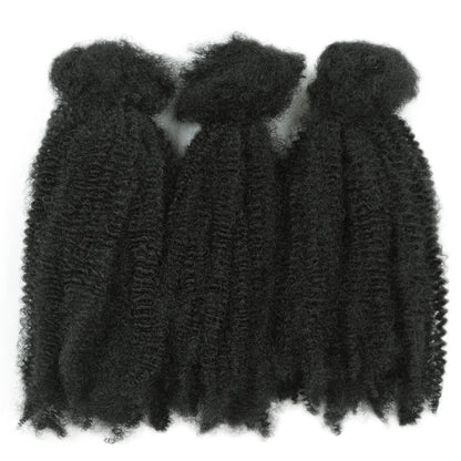 Promotion-Syntheitc Hair Afro Kinky Curl Bulk Hair for Braiding
