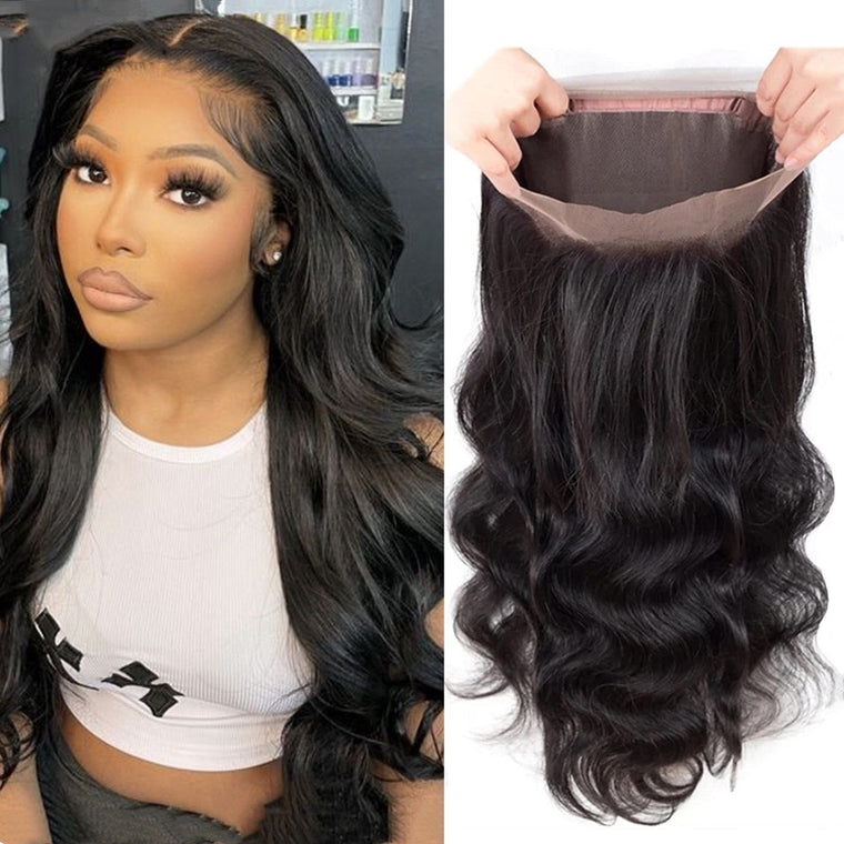 Cheveux brésiliens Lace Closure lisse 4x4 partie centrale pour afro-américain