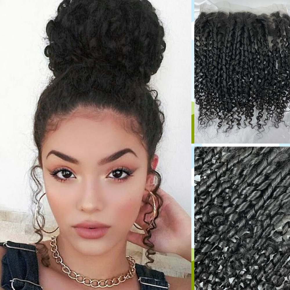 Surprisehair HD 360 Lace Frontal Pixie Curl Transparent Lace Frontal Human Hair