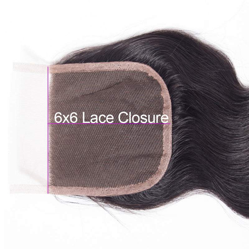 Surprisehair HD 6x6 Lace Closure Body Wave Transparent HD Closure