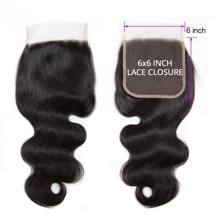 Surprisehair HD 6x6 Lace Closure Body Wave Transparent HD Closure