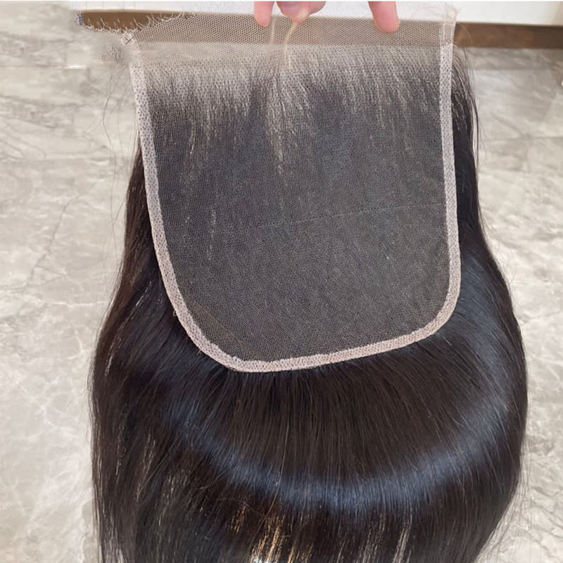 Surprisehair HD Lace Closure 5x5 Straight Transparent Lace Closure Human Hair